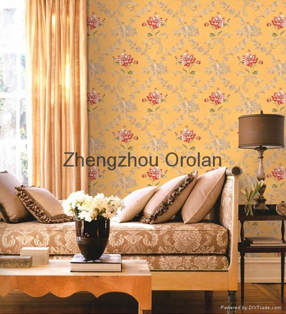 home decorative PVC deep embossed wallpaper 2