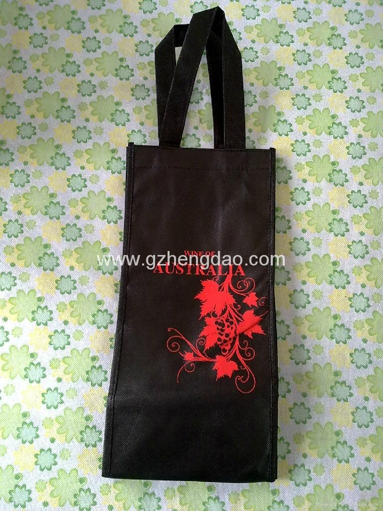 good non woven red wine bag