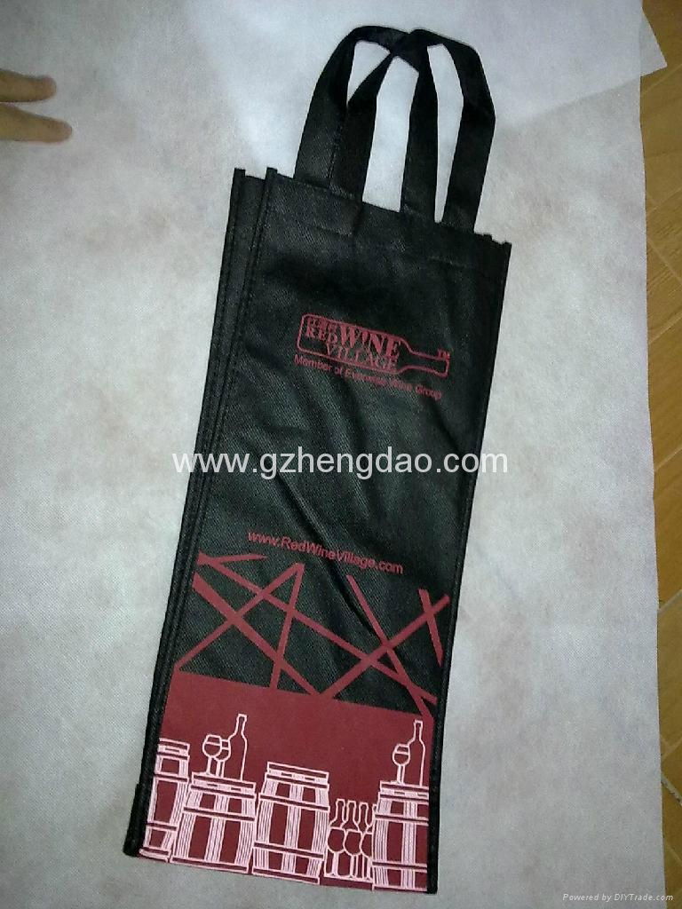 good non woven red wine bag 3