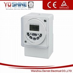 24 Hours 7 Days LCD Digital Timer Switch for India market