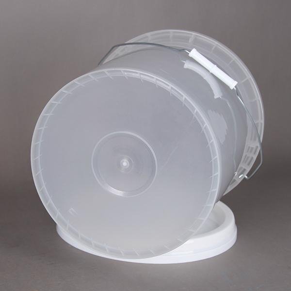 20L transparent printed plastic packaging bucket for food 5