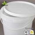 white hard plastic 5L plastic container with lid 3