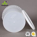 white hard plastic 5L plastic container with lid 4