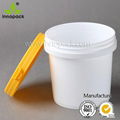 1litre cheap plastic bucket with lid 