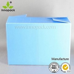 Blue folding plastic cherry tomato packing box 