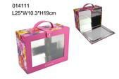 PVC window cosmetic box with color printing
