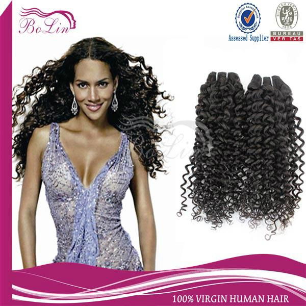 More soft and thick grade 7a deep curly virgin human hair 