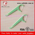 Top sales three functions dental floss picks bulk and plastic bag package