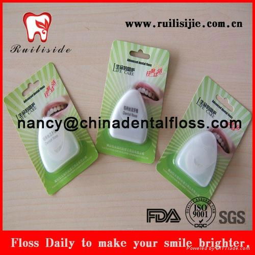 Customized bulk dental floss products triangle shape dental floss