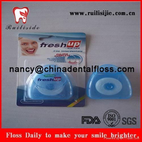 Customized bulk dental floss products triangle shape dental floss 2