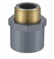 ASTM SCH80 PVC BRASS MALE COUPLING 1