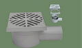 ''HJ'' Brand 1-1/2 inch pvc net floor drain with handle