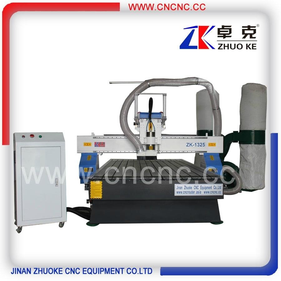 Heavy duty Wood CNC Router engraver cutter with air cylinder ZKM-1325B-5.5KW  2