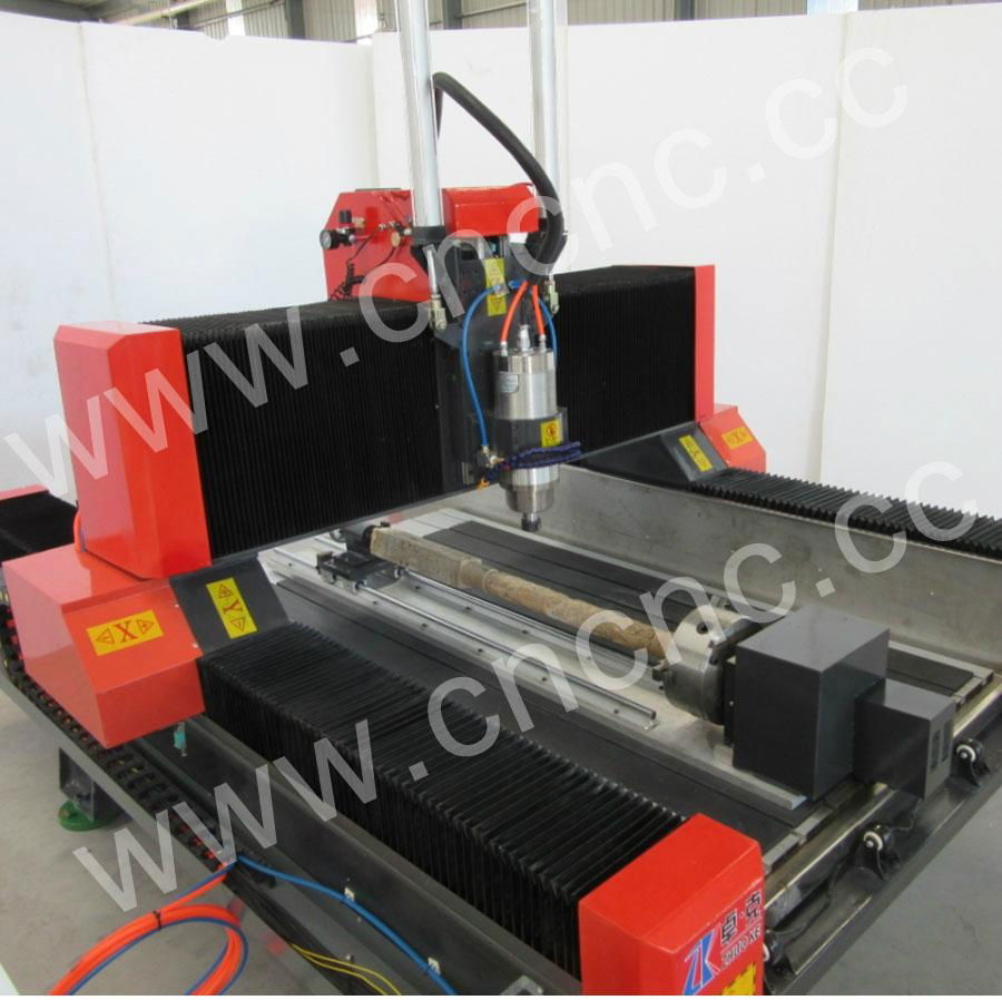 Heavy duty 4 axis marble granite stone cnc router ZK-9015 900*1500mm 2