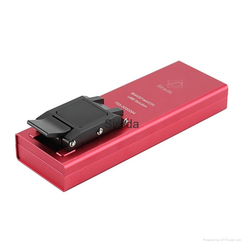 contact Programmer eMCP eMMC flash memory adapter  BGA221 Socket USB Solution