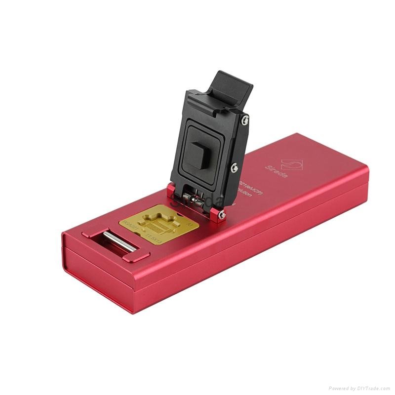 contact Programmer eMCP eMMC flash memory adapter  BGA221 Socket USB Solution 2