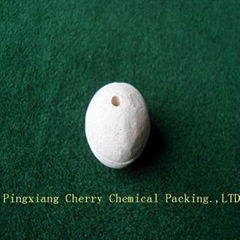 Perforated alumina ball