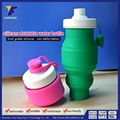 Wholesale Outdoor Sports Silicone Collapsible Water Bottle 2