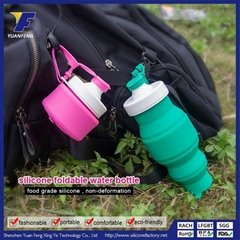 2015 Best Selling Novelty Silicone Private Label Sports Water Bottle