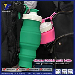 Wholesale Design Logo DIY Cheap and High Quality Silicone Water Bottle Model