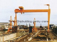 Shipbuilding gantry crane