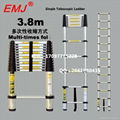 EMJ 3.8m single telescopic ladder