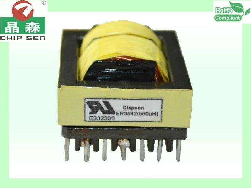 UL compliant EE Type 3w-200w High Voltage High Frequency Transformer used in LED
