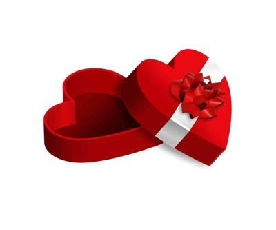 Heart shape chocolate gift box 1