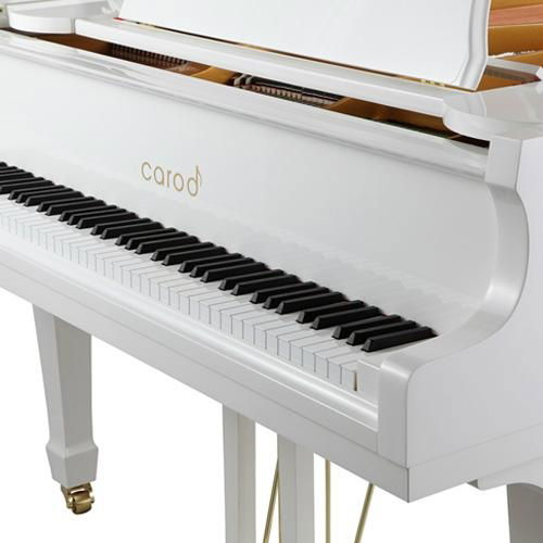 White baby grand piano GP150 4