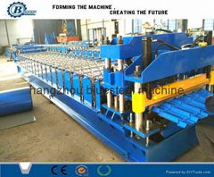 Metal Step Roofing Tile Steel Roof Roll Forming Machine