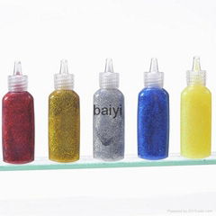 2015 hot sale  glitter glue in bottle