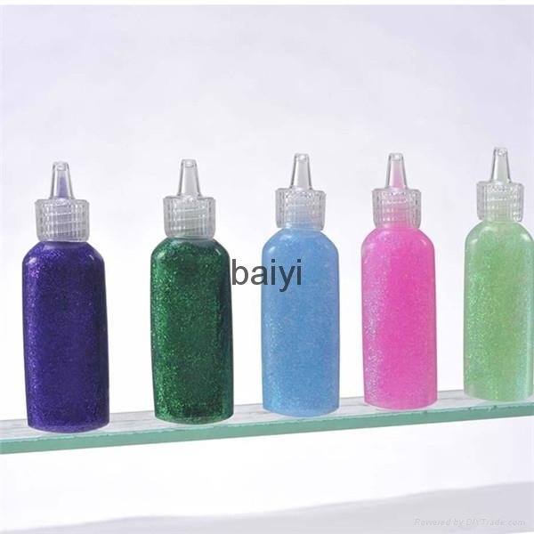 2015 hot sale  glitter glue in bottle pass EN71 ASTM F963 2