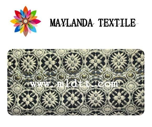 Maylanda Textile 2016 for Garment,color yarn jacquard fabric with metallic yarn  2