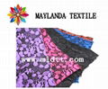 Maylanda textile 2016 factory for garments, lace flower jacquard fabric 3