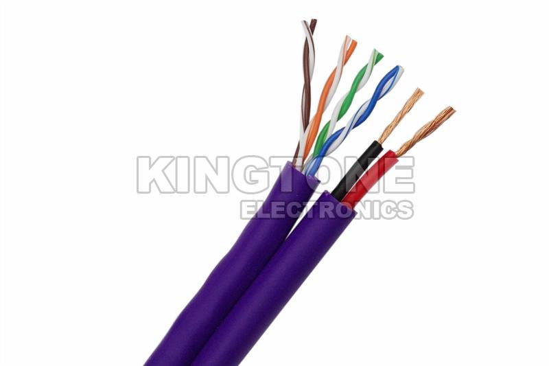 UTP CAT5E 24 AWG Bare Copper Conductor Security Camera Cable for IP