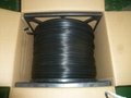 95% BC Braiding RG59 Black Coaxial Cable with 0.58mm BC Conductor Solid PE PVC 
