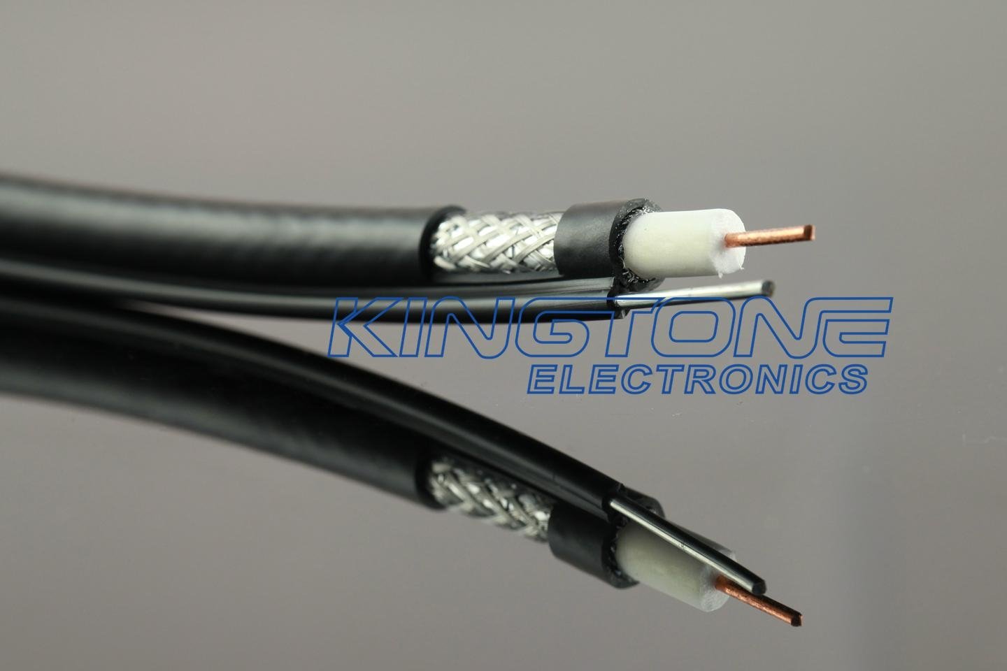  CATV RG11 Coax Cable 14 AWG CCS 60% AL Braid With Messe