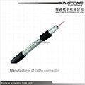 77% AL Braid Coaxial Cable RG6 18 AWG CCS with Jelly PE for Underground