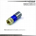 CATV Outdoor RG6 Coaxial Cable with Compression Connector in 25M RoHS Standard
