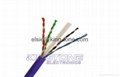 UTP CAT5E Network Cable 24 AWG 4 Pairs with CMR Rated PVC Jacket 