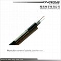 RG11 CATV Coaxial Cable with Messenger Copper Clad Steel Conductor PE Jacket