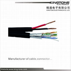 FTP CAT5E BC Conductor with 2 x 0.75mm2 CCA Power for Security Camera