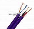 UV-PE Jacket UTP CAT5E Security Camera Cable 16 × 0.25mm Siamese Security Cable 3