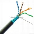 utp cat6 CMP network cable pure copper cat6 outdoor cable FEP jacket 1000ft 24aw