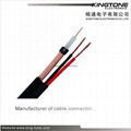 RG59/U CCTV Coaxial Cable 95% CCA Braiding + 2C/18AWG CCA  Power Siamese CM 500F