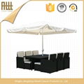 Popular rattan cube dining set  1