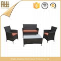 Garden rattan cane sofa set 