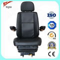 Leather cover air suspension Universal truck bus driver loader roller seat 