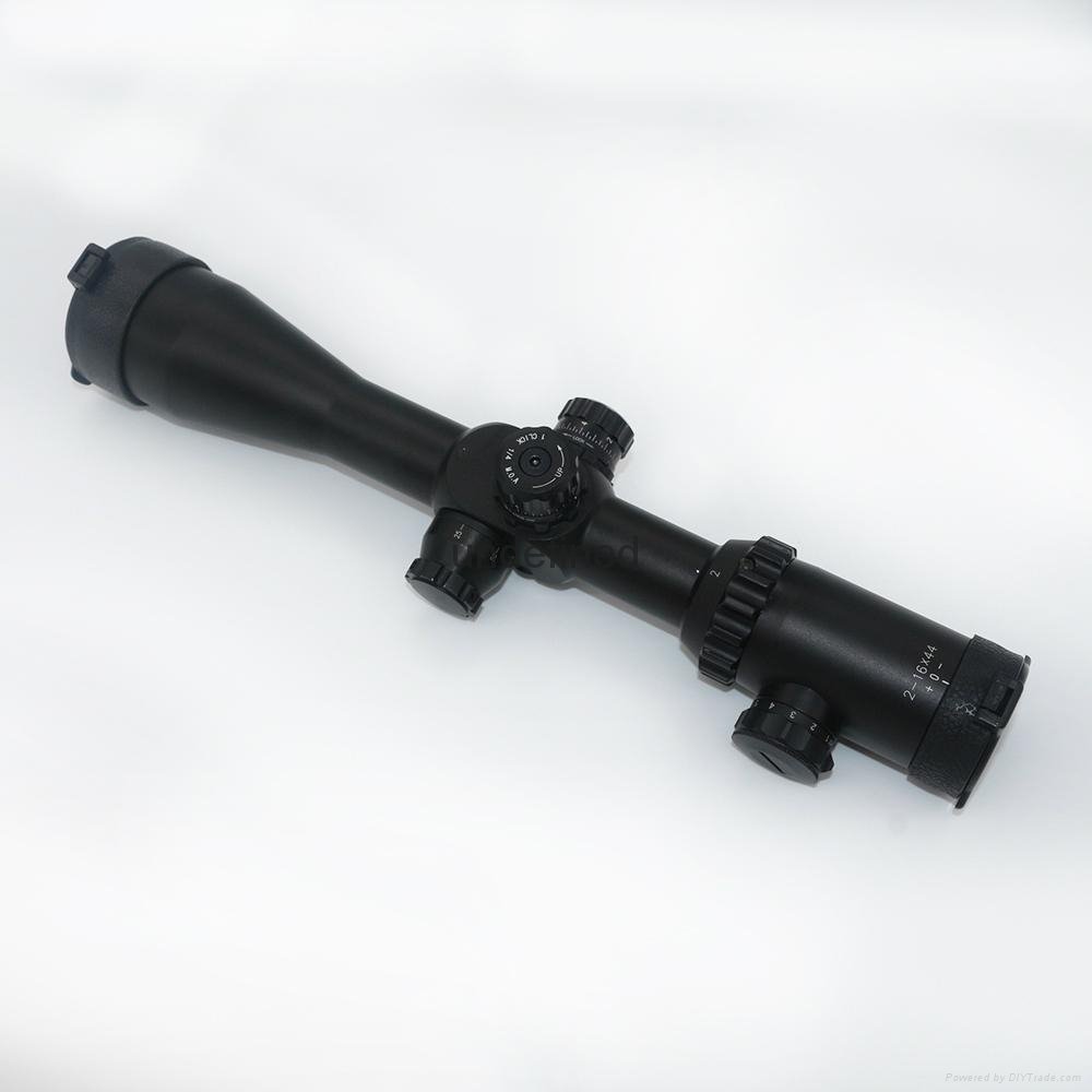 secozoom 2-16X44 Scope Mil-dot Riflescopes Hunting Waterproof