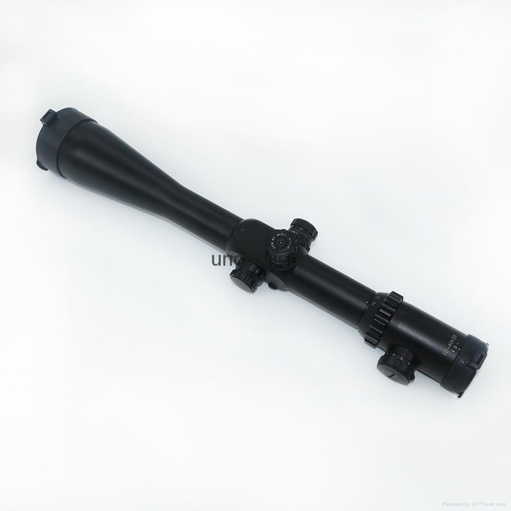 Side wheel Parallax Scope 10-40 Tactical Riflescope with Rifle Scope Flip Covers